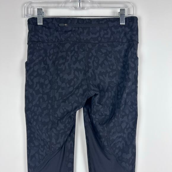 Lululemon Pace Rival Crop 22" Formation Camo Deep Coal Yoga Walking Womens Sz 6 - Picture 10 of 11